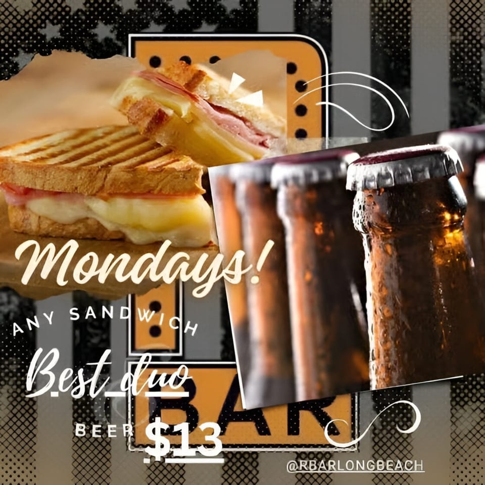 Monday Sandwich & Beer Special